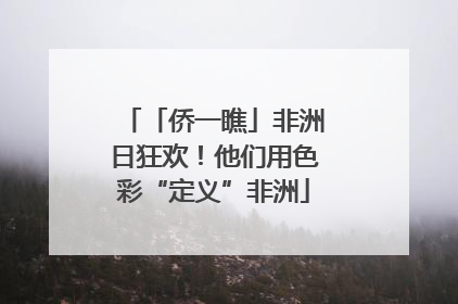 「侨一瞧」非洲日狂欢！他们用色彩“定义”非洲