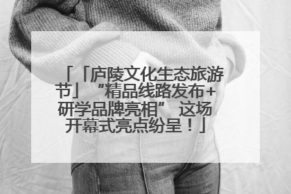 「庐陵文化生态旅游节」“精品线路发布+研学品牌亮相” 这场开幕式亮点纷呈！