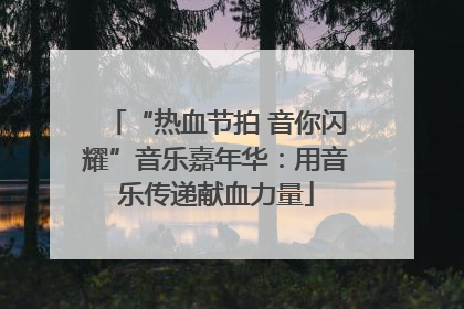 “热血节拍 音你闪耀”音乐嘉年华：用音乐传递献血力量