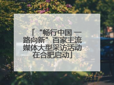 “畅行中国 一路向新”百家主流媒体大型采访活动在合肥启动