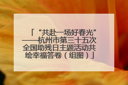 “共赴一场好春光”——杭州市第三十五次全国助残日主题活动共绘幸福答卷（组图）