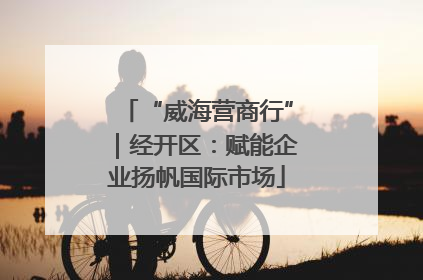“威海营商行”｜经开区：赋能企业扬帆国际市场
