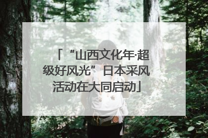 “山西文化年·超级好风光”日本采风活动在大同启动