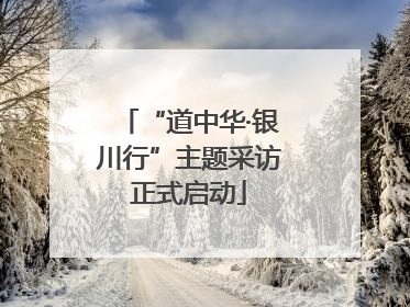 “道中华·银川行”主题采访正式启动