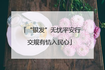 “银发”无忧平安行 交规有情入民心