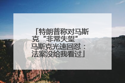 特朗普称对马斯克“非常失望” 马斯克光速回怼：法案没给我看过