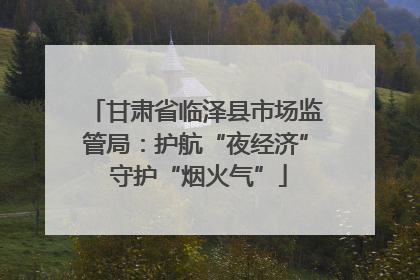 甘肃省临泽县市场监管局：护航“夜经济” 守护“烟火气”