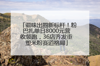 疆味出圈新标杆！粉巴扎单日8000元营收领跑，36店齐发重塑米粉赛道格局