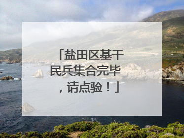 盐田区基干民兵集合完毕，请点验！