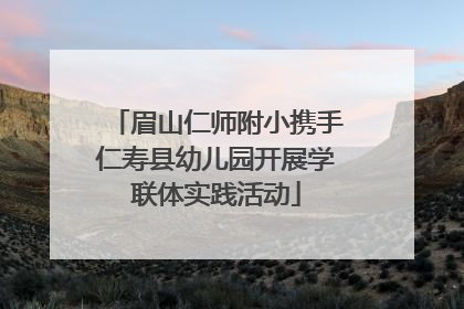 眉山仁师附小携手仁寿县幼儿园开展学联体实践活动