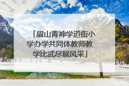 眉山青神学道街小学办学共同体教师教学比武尽展风采