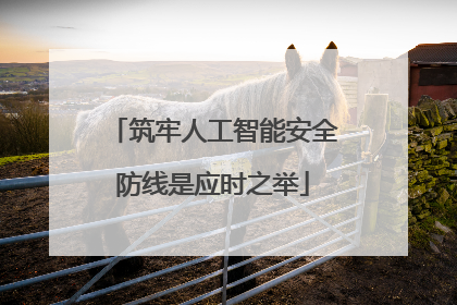 筑牢人工智能安全防线是应时之举