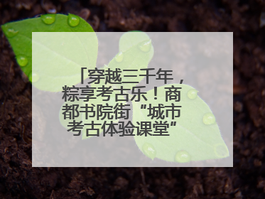穿越三千年，粽享考古乐！商都书院街“城市考古体验课堂”端午“开课”