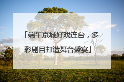 端午京城好戏连台，多彩剧目打造舞台盛宴