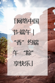 网络中国节·端午｜“香”约端午 “粽”享快乐
