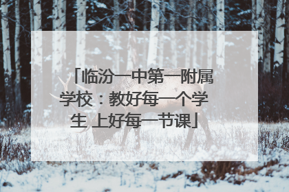 临汾一中第一附属学校：教好每一个学生 上好每一节课