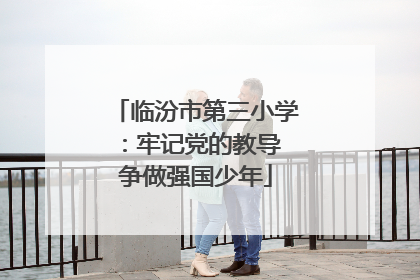 临汾市第三小学：牢记党的教导 争做强国少年