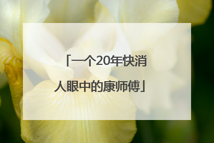 一个20年快消人眼中的康师傅