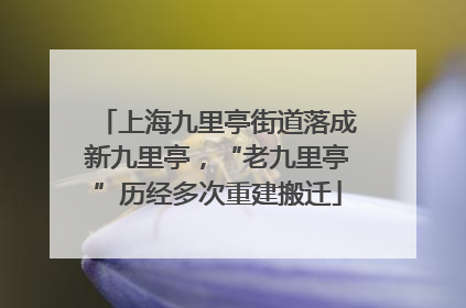 上海九里亭街道落成新九里亭，“老九里亭”历经多次重建搬迁
