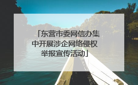 东营市委网信办集中开展涉企网络侵权举报宣传活动