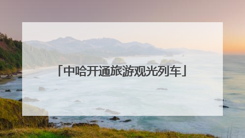 中哈开通旅游观光列车