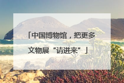 中国博物馆，把更多文物展“请进来”