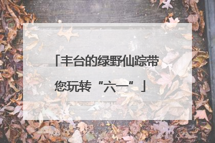 丰台的绿野仙踪带您玩转“六一”