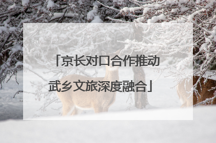 京长对口合作推动武乡文旅深度融合