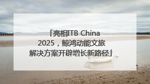 亮相ITB China 2025，鲸鸿动能文旅解决方案开辟增长新路径
