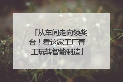 从车间走向领奖台！看这家工厂青工玩转智能制造