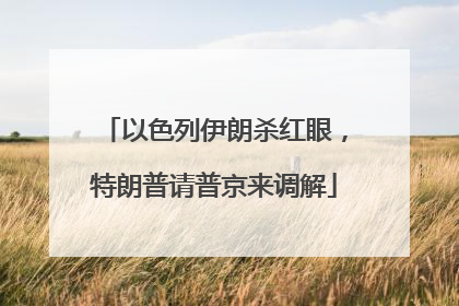 以色列伊朗杀红眼，特朗普请普京来调解