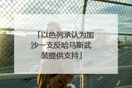 以色列承认为加沙一支反哈马斯武装提供支持