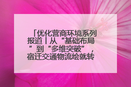 优化营商环境系列报道丨从“基础布局”到“多维突破”，宿迁交通物流绘就转型增效新画卷