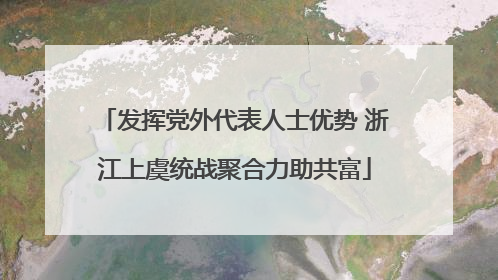 发挥党外代表人士优势 浙江上虞统战聚合力助共富
