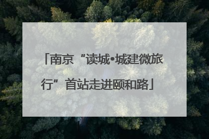 南京“读城•城建微旅行”首站走进颐和路