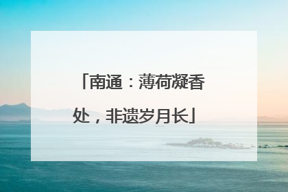 南通：薄荷凝香处，非遗岁月长