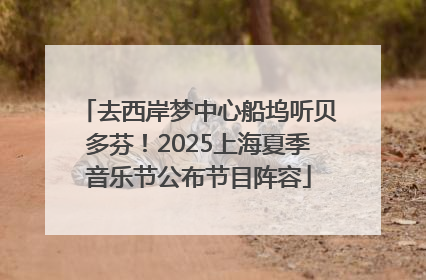 去西岸梦中心船坞听贝多芬！2025上海夏季音乐节公布节目阵容