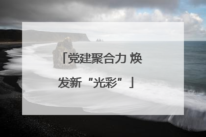 党建聚合力 焕发新“光彩”