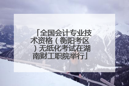 全国会计专业技术资格（衡阳考区）无纸化考试在湖南财工职院举行