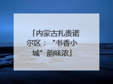 内蒙古扎赉诺尔区：“书香小城”韵味浓
