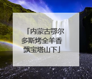 内蒙古鄂尔多斯烤全羊香飘宝塔山下