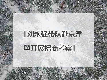 刘永强带队赴京津冀开展招商考察