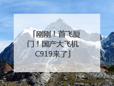 刚刚！首飞厦门！国产大飞机C919来了