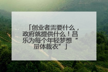 创业者需要什么，政府就提供什么！昌乐为每个年轻梦想“量体裁衣”