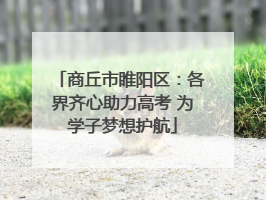商丘市睢阳区：各界齐心助力高考 为学子梦想护航