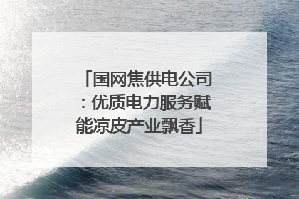 国网焦供电公司：优质电力服务赋能凉皮产业飘香