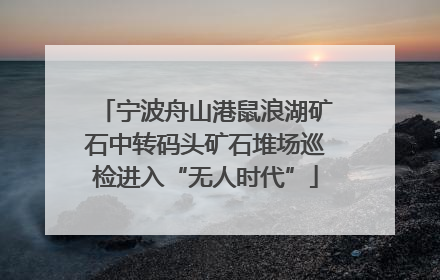 宁波舟山港鼠浪湖矿石中转码头矿石堆场巡检进入“无人时代”
