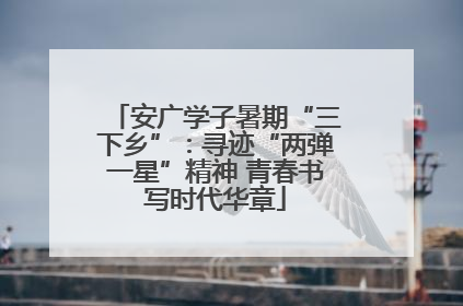 安广学子暑期“三下乡”：寻迹“两弹一星”精神 青春书写时代华章