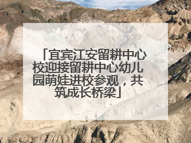 宜宾江安留耕中心校迎接留耕中心幼儿园萌娃进校参观，共筑成长桥梁