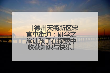 德州天衢新区宋官屯街道：研学之旅让孩子在探索中收获知识与快乐